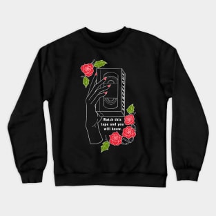 Scandelous Video Tape Inverted Crewneck Sweatshirt